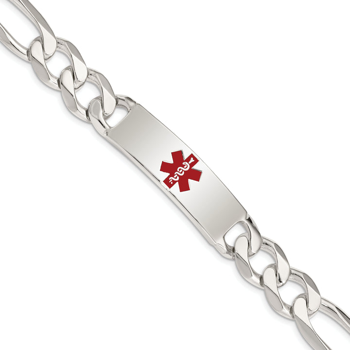 Silver 13-MM Wide Medical Anchor 8.50 inch ID Bracelet.