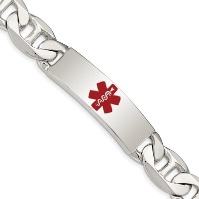 Silver 13-MM Wide Medical Anchor 7.50 inch ID Bracelet. at $ 124 only from Jewelryshopping.com