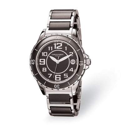 Ladies Charles Hubert Stnlss Steel Ceramic Watch at $ 174.63 only from Jewelryshopping.com