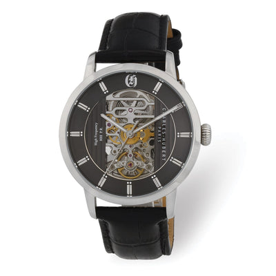 Men’s Charles Hubert Stainless Black Skeleton Dial Automatic Watch at $ 421.71 only from Jewelryshopping.com