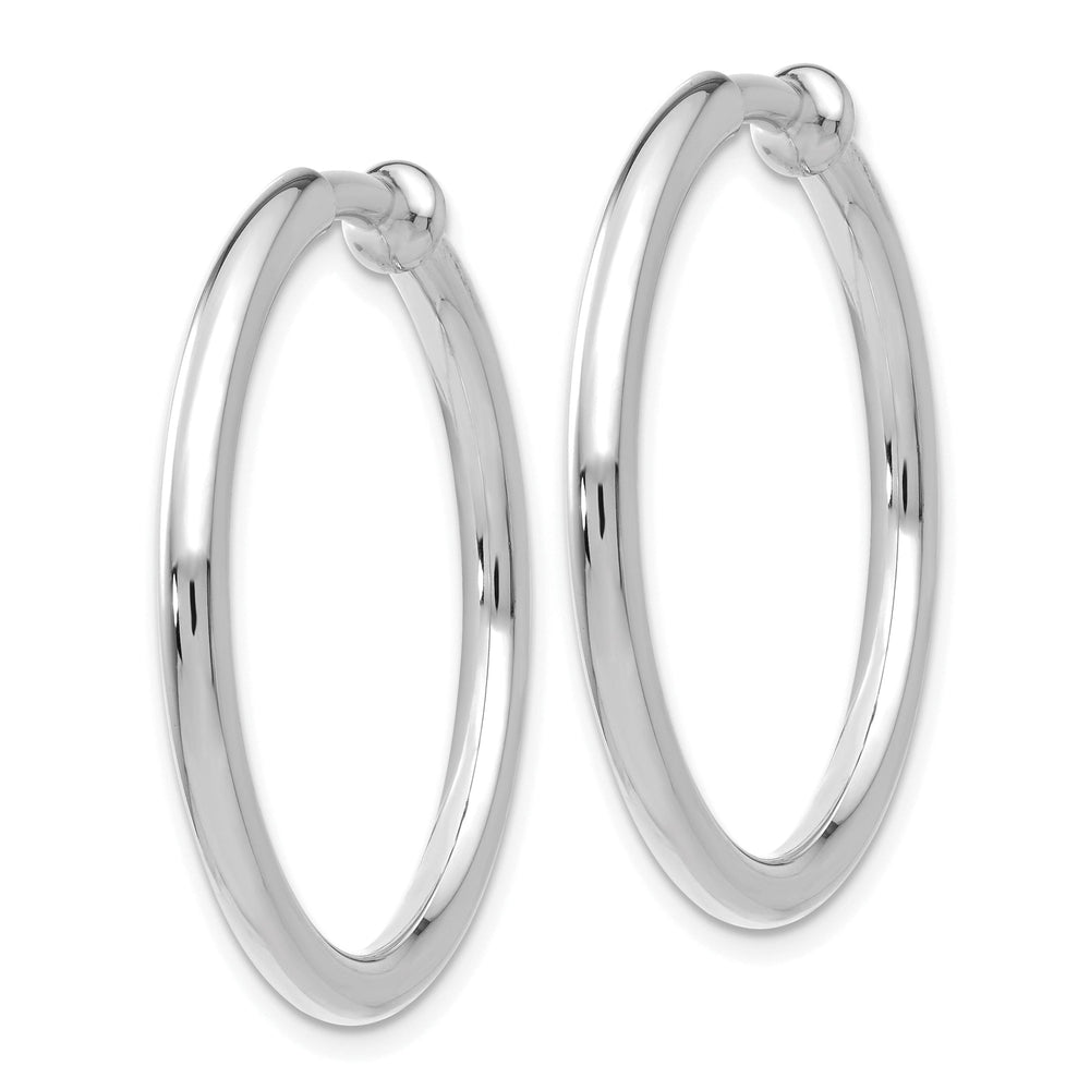 14k White Gold Non-Pierced Earrings