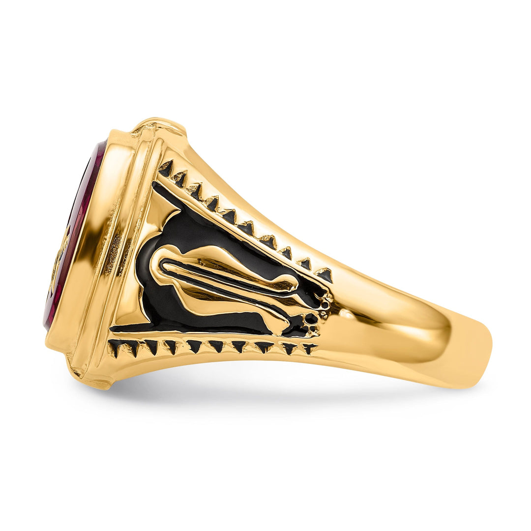 14k Yellow Gold Men's Masonic Ring