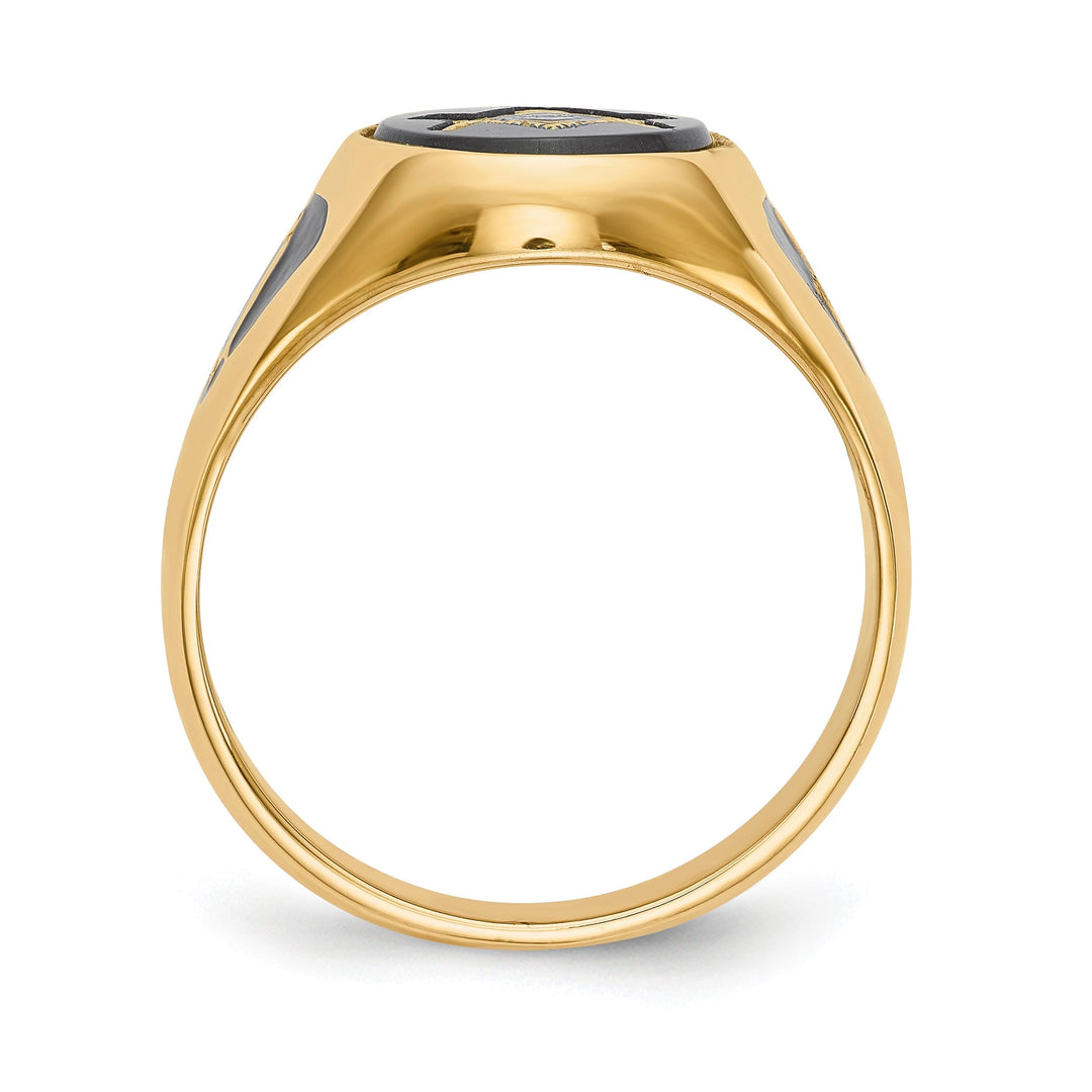 14k Yellow Gold Men's Masonic Ring