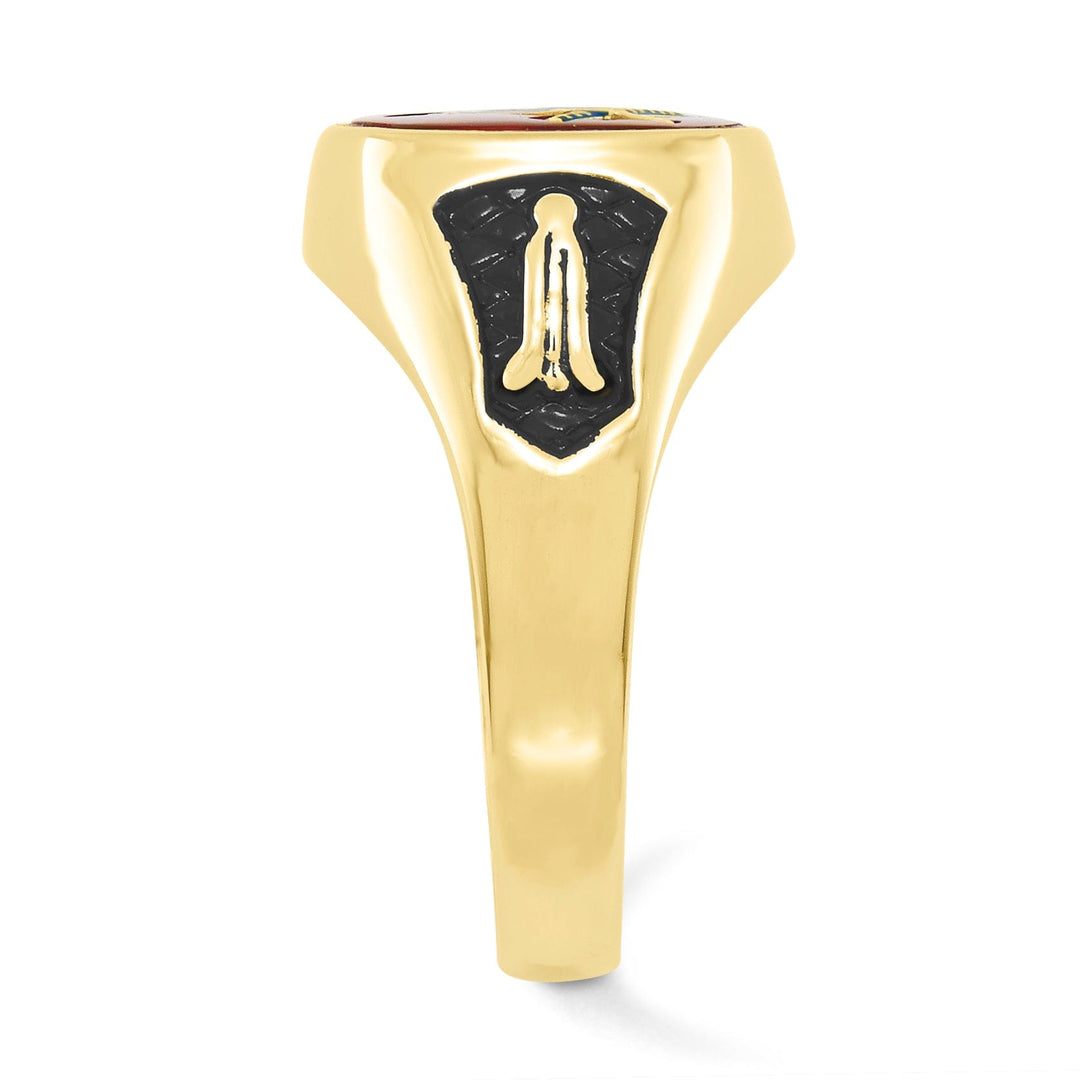 14k Yellow Gold Men's Masonic Ring