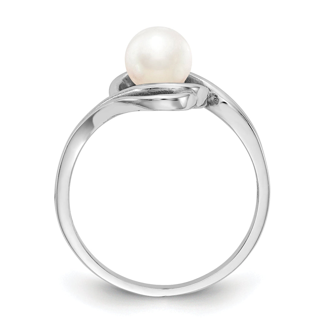 14k White Gold Pearl Ring