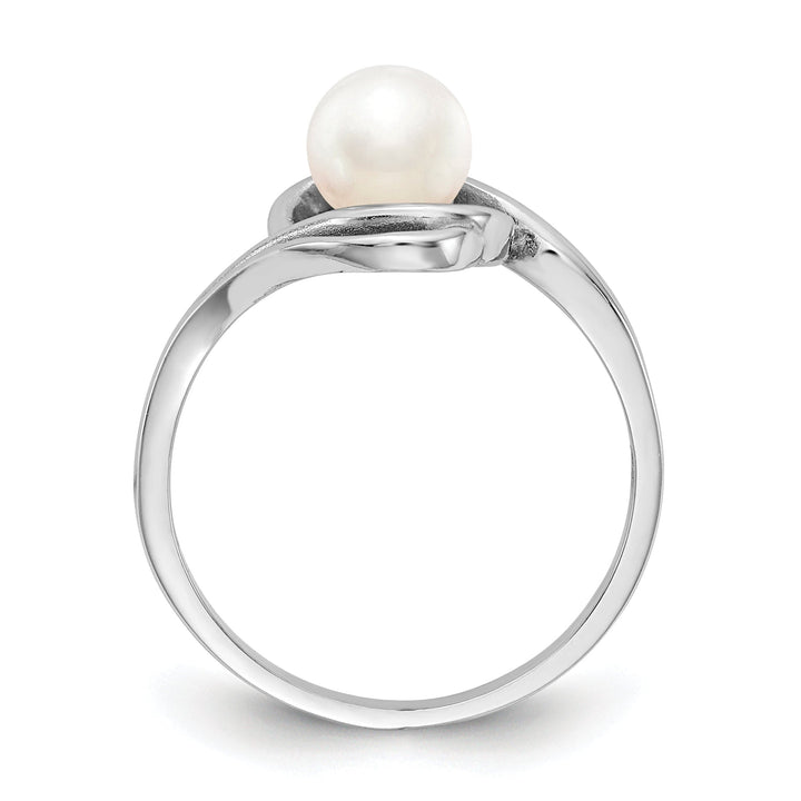 14k White Gold Pearl Ring