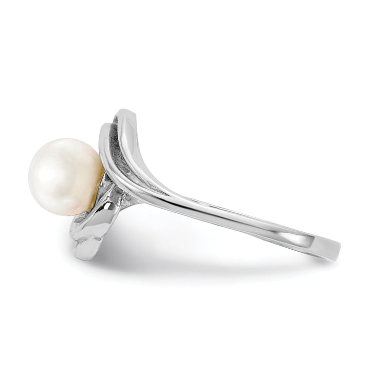 14k White Gold Pearl Ring