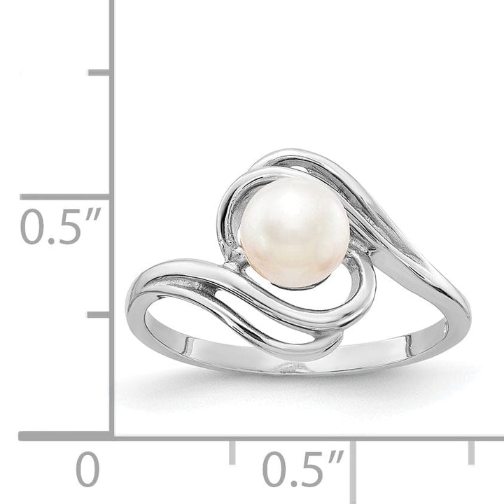 14k White Gold Pearl Ring