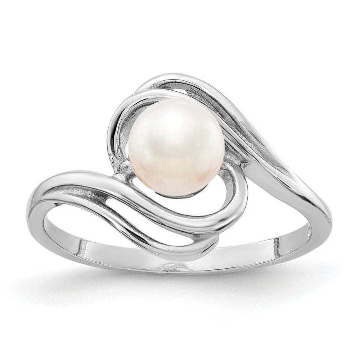 14k White Gold Pearl Ring