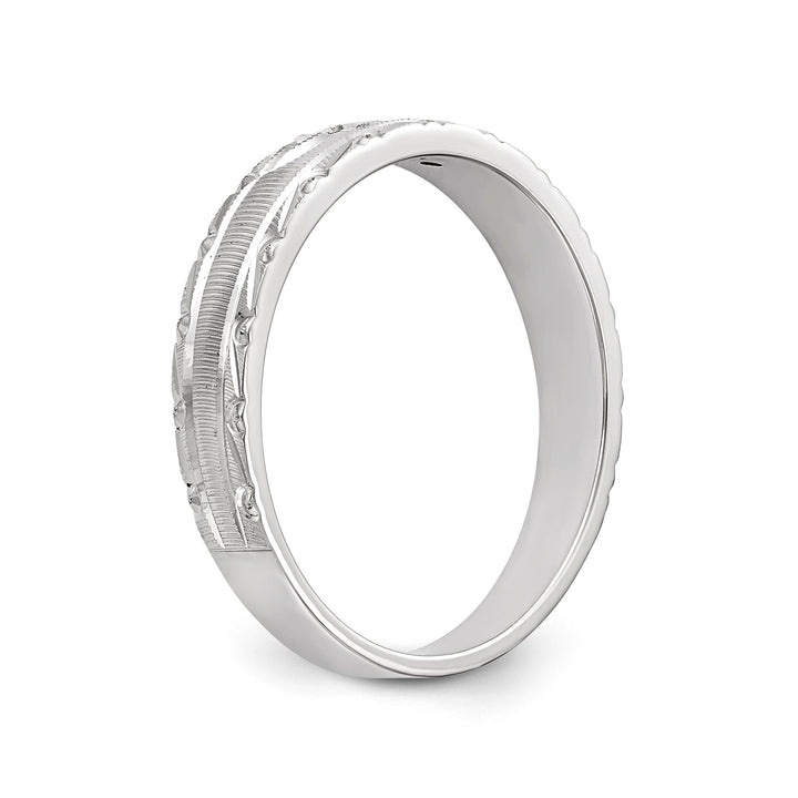 14k White Gold Round D.C Ladies Wedding Ring