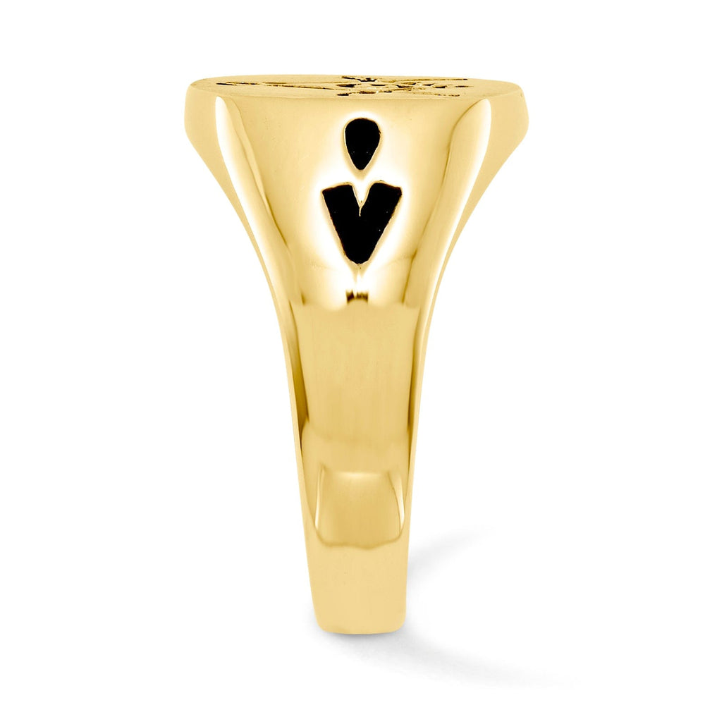 14k Yellow Gold Men's Masonic Ring