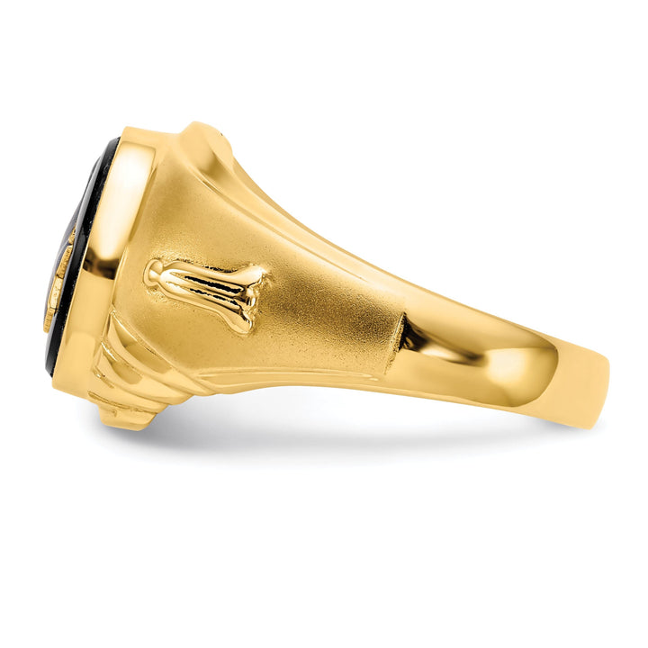 14k Yellow Gold Men's Masonic Ring