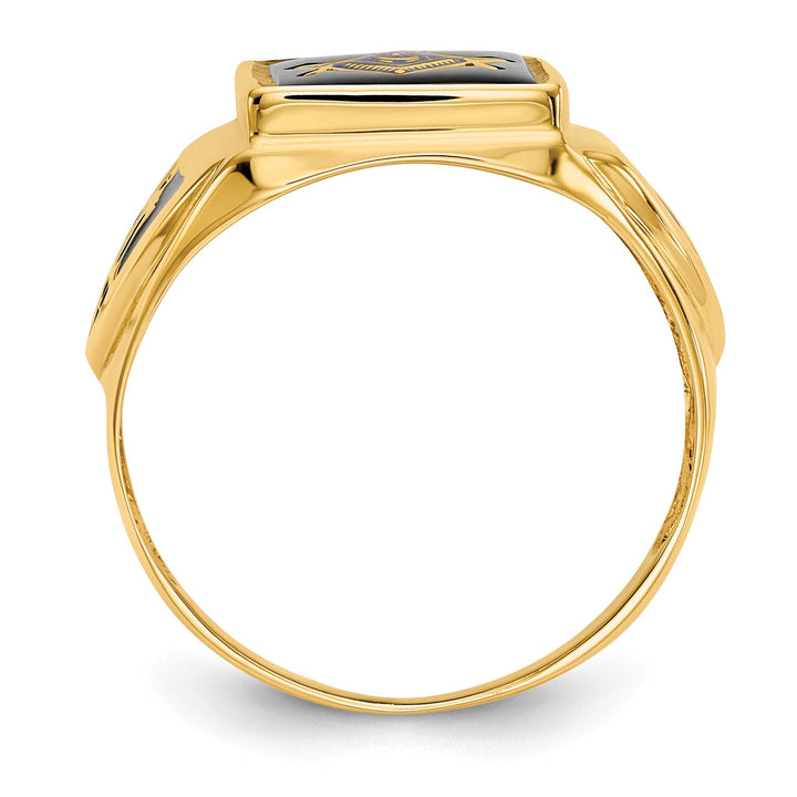 14k Yellow Gold Men's Masonic Ring