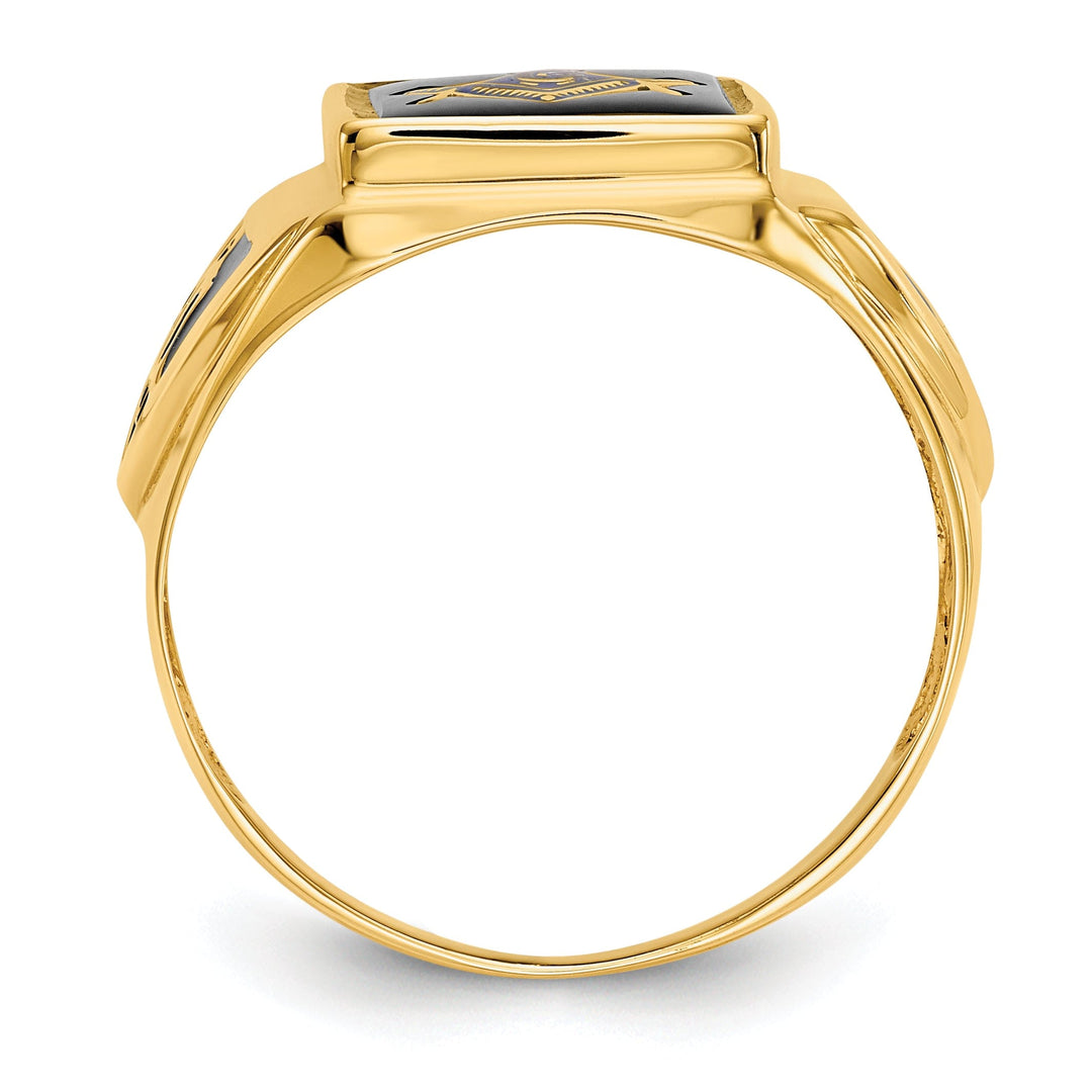 14k Yellow Gold Men's Masonic Ring