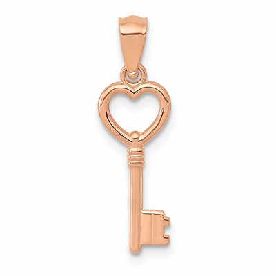 14k Rose Gold Key Charm Pendant at $ 53.07 only from Jewelryshopping.com