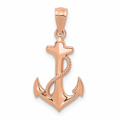 14k Rose Gold Anchor Charm Pendant at $ 68.26 only from Jewelryshopping.com