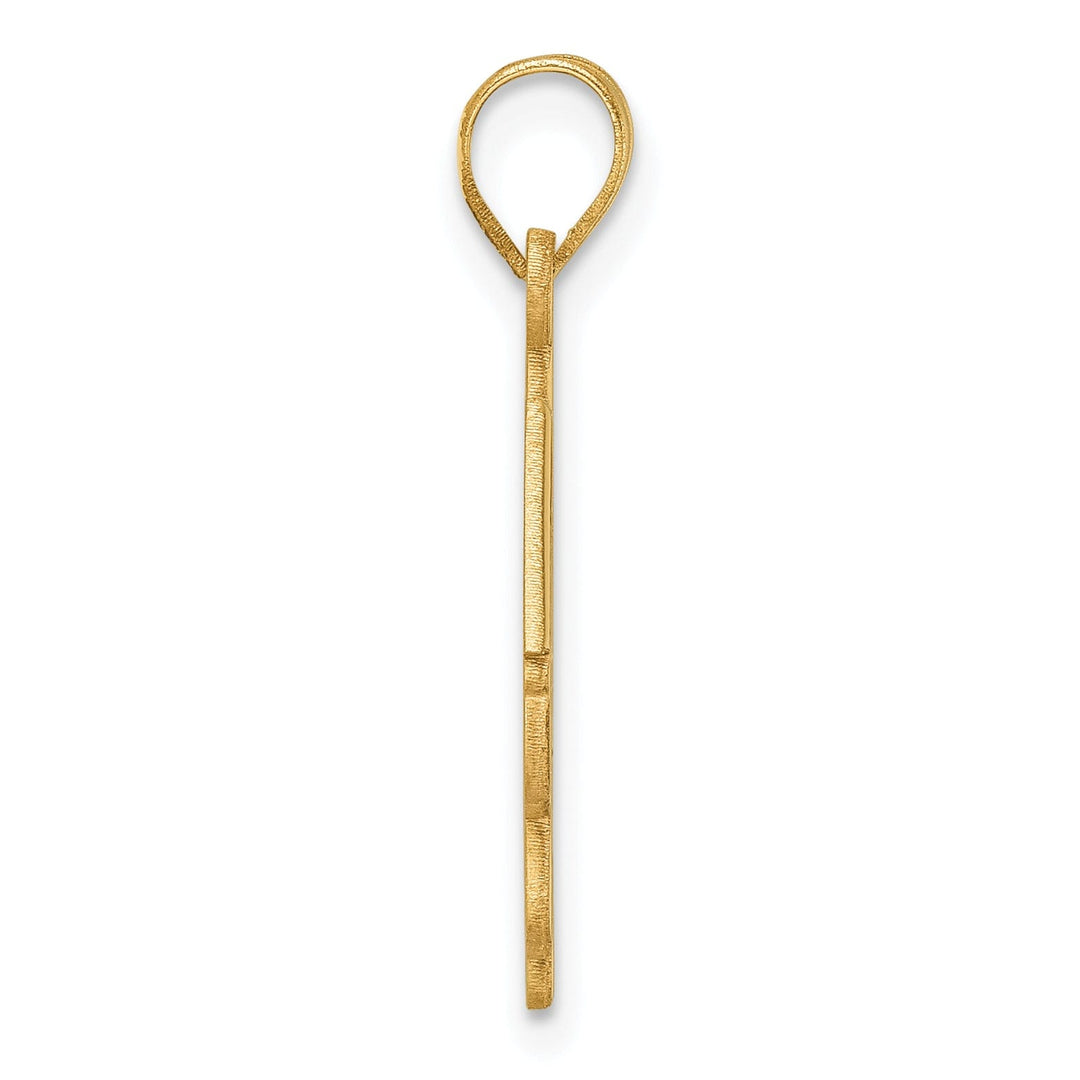 14K Yellow Gold Grad Cap & Slanted Diploma 2023 Charm, Unisex, Polished