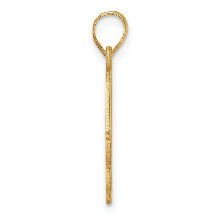 14K Yellow Gold Grad Cap & Slanted Diploma 2023 Charm, Unisex, Polished