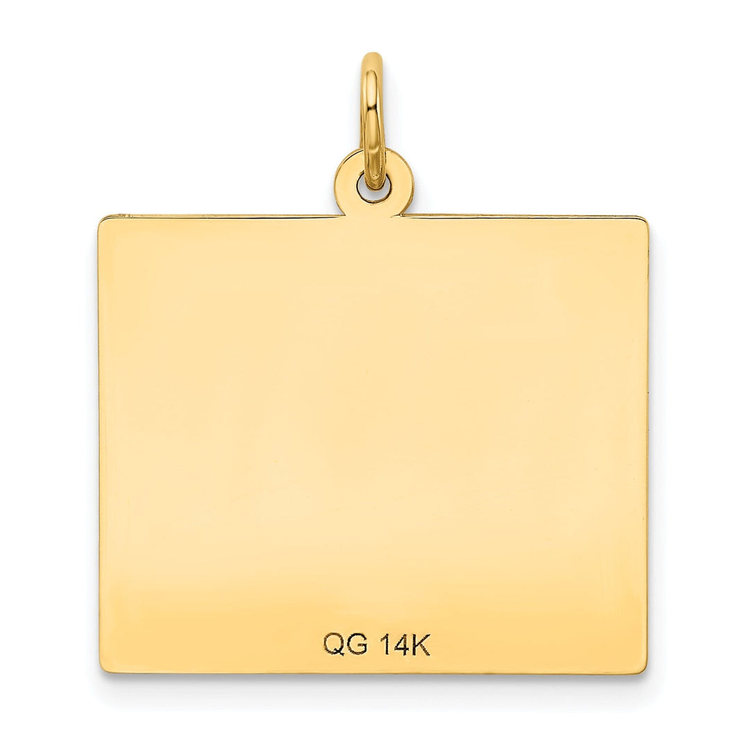 14k Yellow Gold Wednesday First Day Calendar