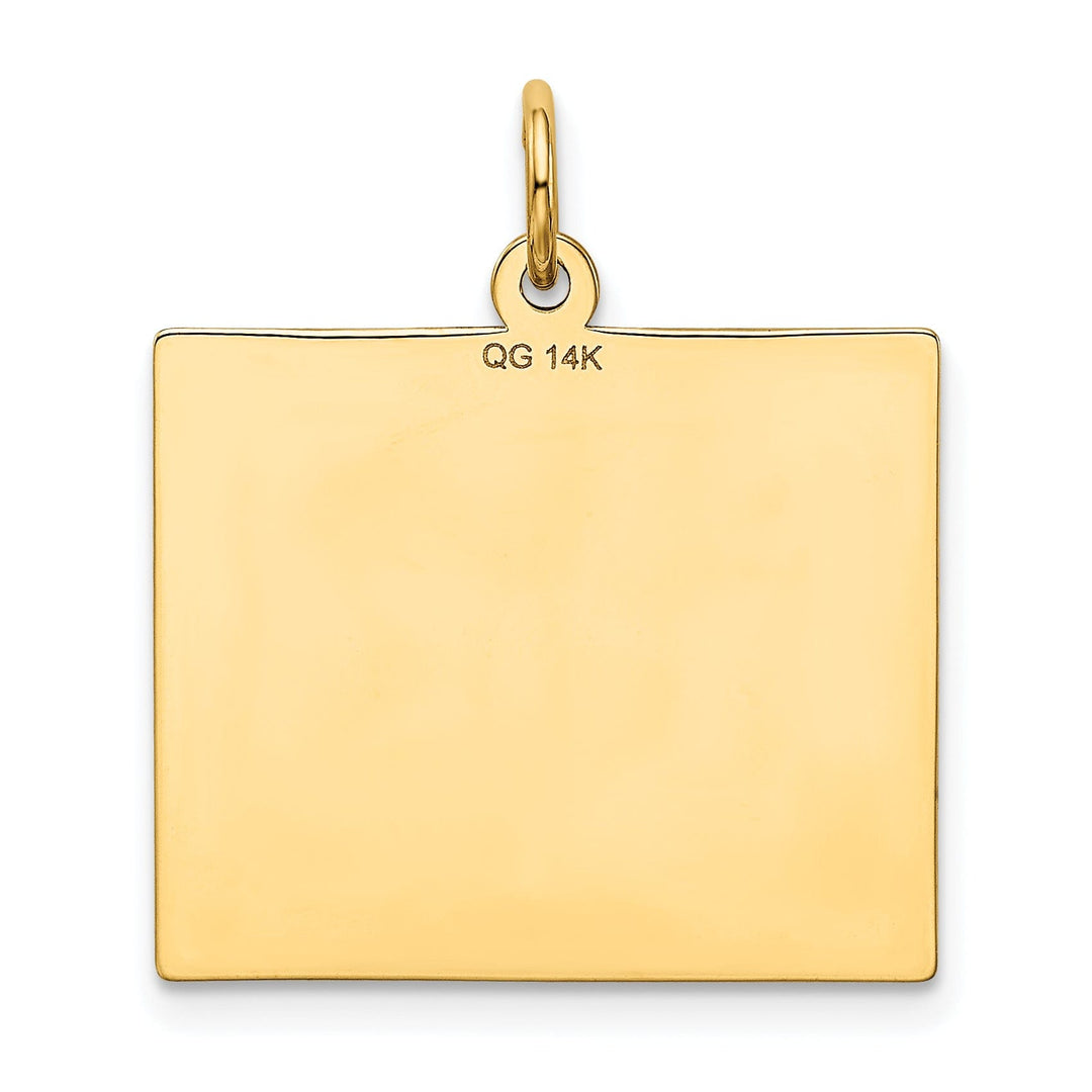 14k Yellow Gold Thursday First Day Calendar