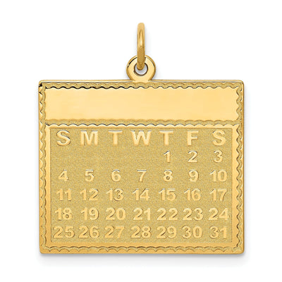 14k Yellow Gold Thursday First Day Calendar at $ 255.91 only from Jewelryshopping.com