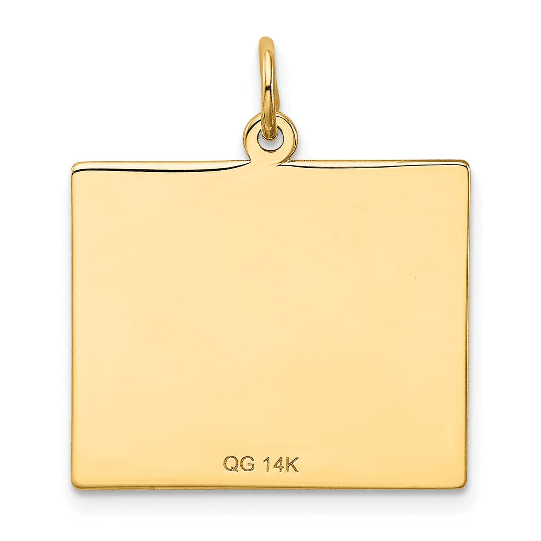 14k Yellow Gold Friday First Day Calendar Charm