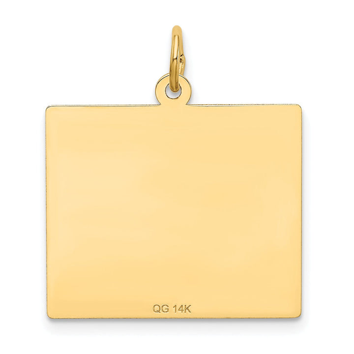 14k Yellow Gold Saturday First Day Calendar Charm