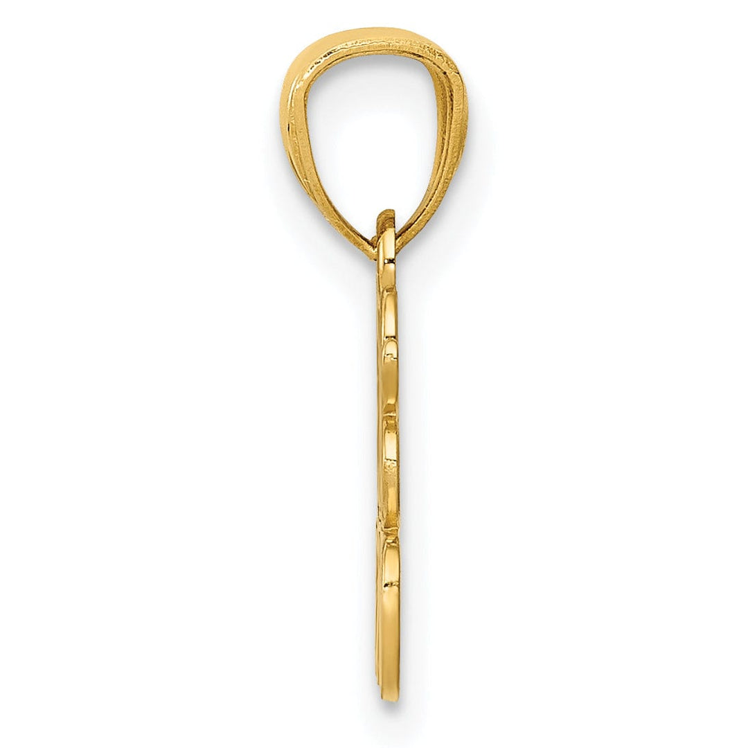 14k Yellow Gold Best Friends Charm Pendant
