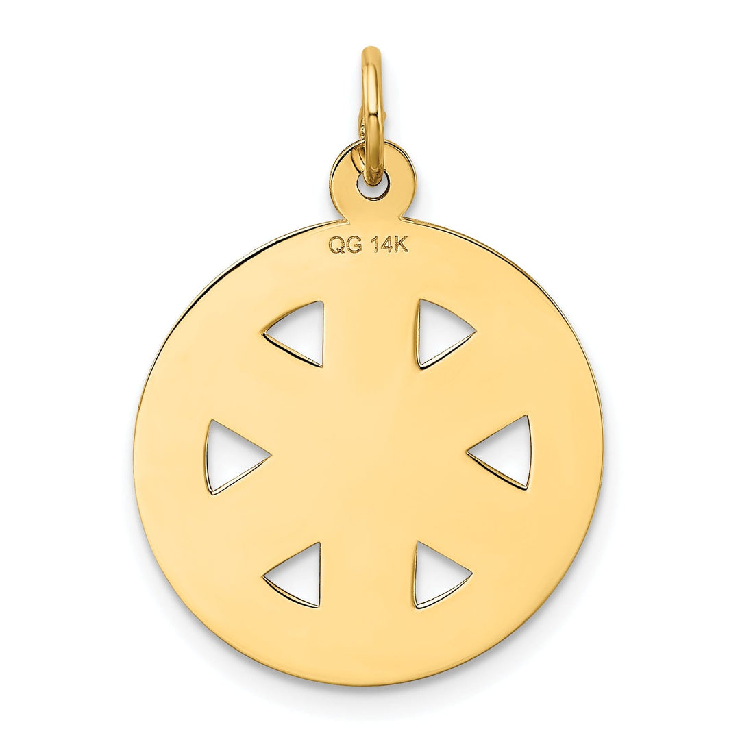 Solid 14k Yellow Gold Paramedic Medical Pendant