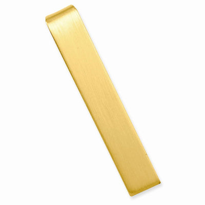 Gold Plated Satin Tie Bar