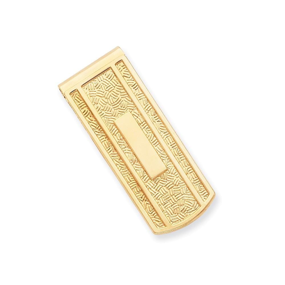 Gold Plated with Engravable Area Money Clip