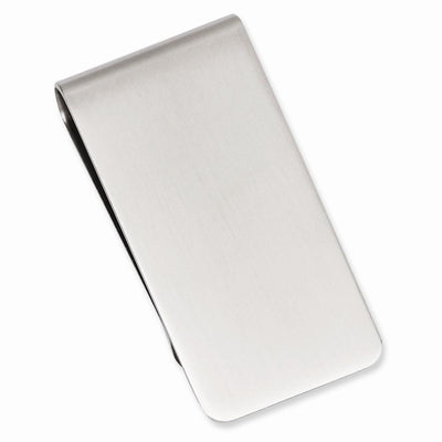 Rhodium Plated Satin Rectangle Money Clip at $ 39.96 only from Jewelryshopping.com