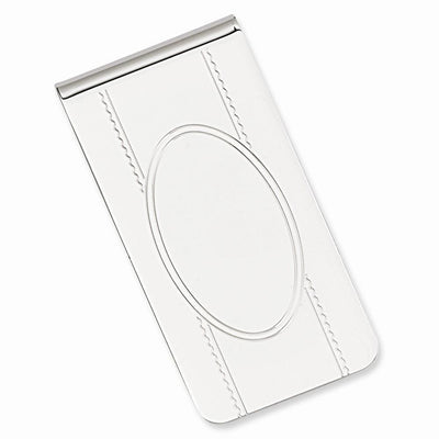 Rhodium Plated with Engravable Area Money Clip at $ 48.84 only from Jewelryshopping.com