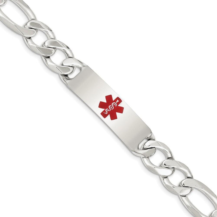 Silver 13-MM Wide Medical Anchor 8.50 inch ID Bracelet.