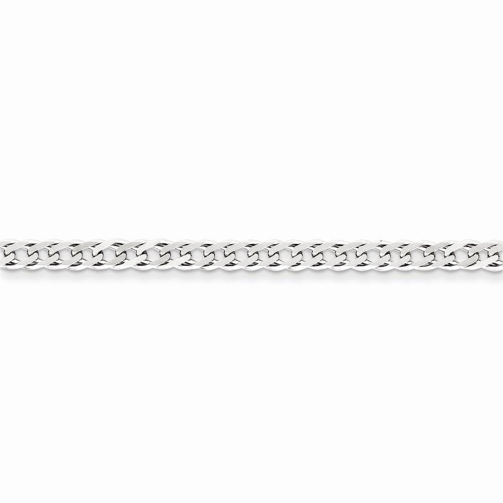 Silver 4.25-mm Double 6 Side Flat Fancy Chain