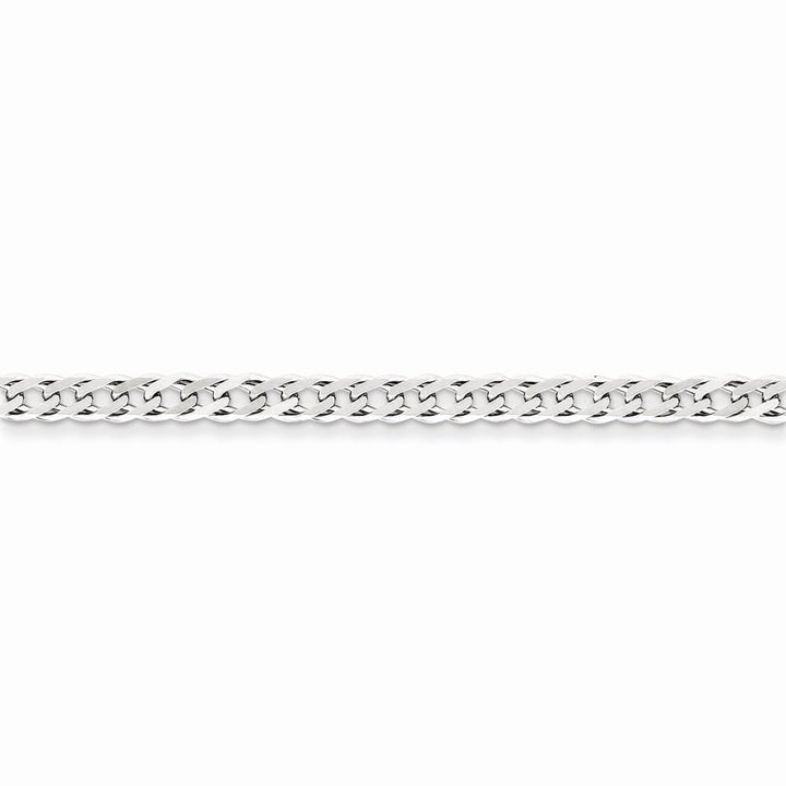 Silver 4.25-mm Double 6 Side Flat Fancy Chain