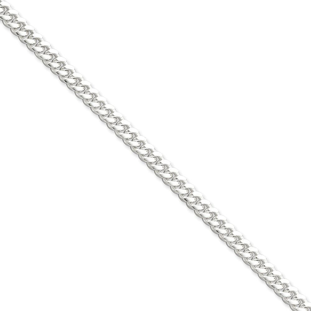 Silver 5.00-mm Solid Domed Link Curb Chain