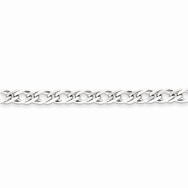 Silver 5.25-mm Double 6 Side Flat Fancy Chain