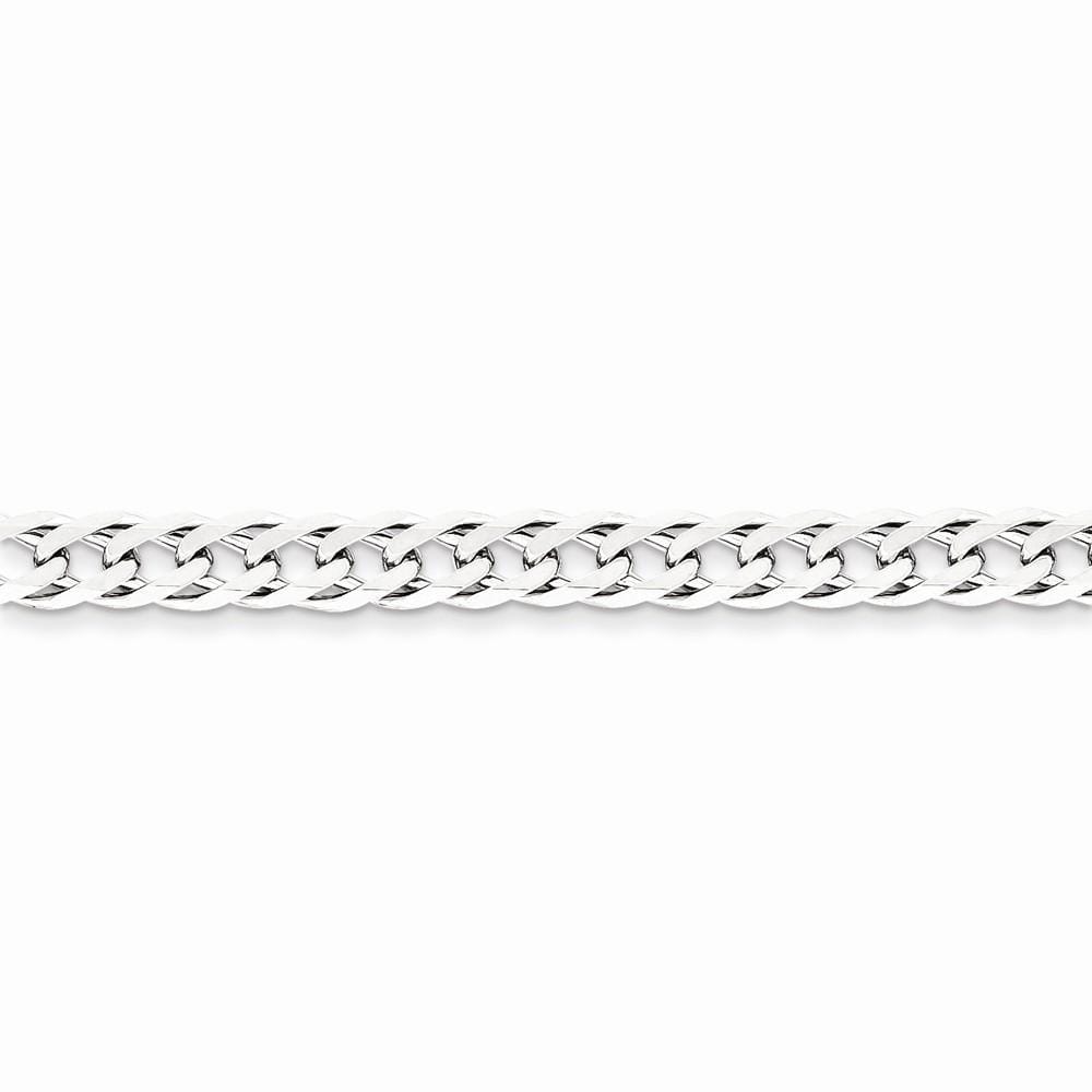 Silver 6.25-mm Double 6 Side Flat Fancy Chain