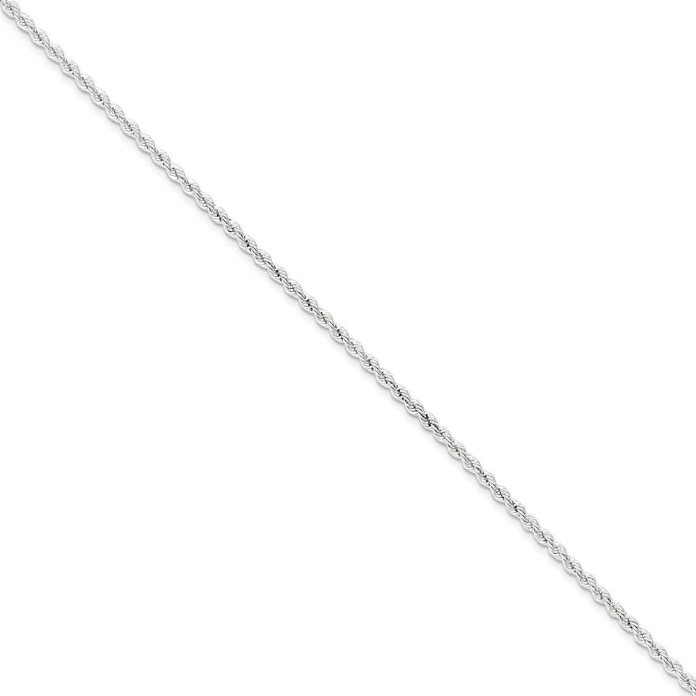 Silver D.C 2.50-mm Solid Twisted Rope Chain