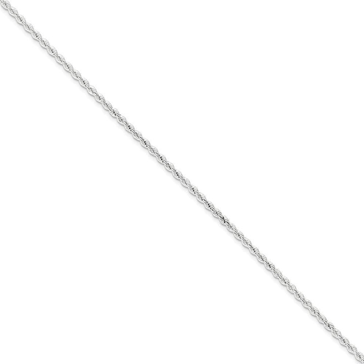 Silver D.C 2.50-mm Solid Twisted Rope Chain