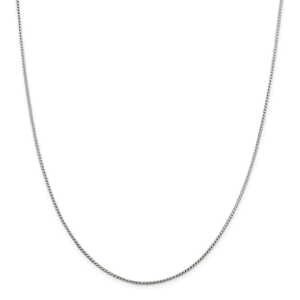 Silver Polish 1.25-mm Solid Round Franco Chain
