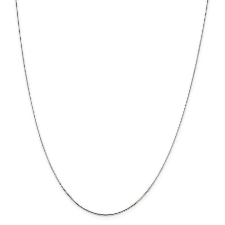Silver Polish Solid 0.70-mm Round Snake Chain
