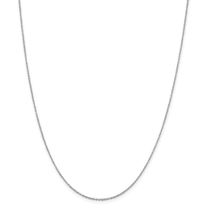 Silver Polished 1.1-mm Fancy Rolo Chain