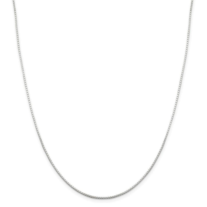 Silver Polished 1.00-mm Mirror Box Chain