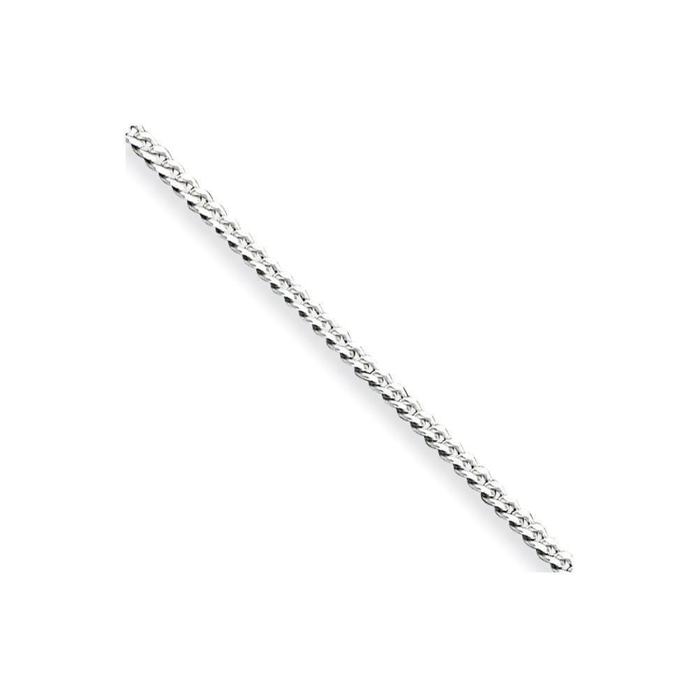 Silver Polished 1.75-mm Solid Curb Link Chain