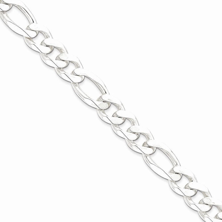 Silver Polished 12.75-mm Solid Figaro Chain