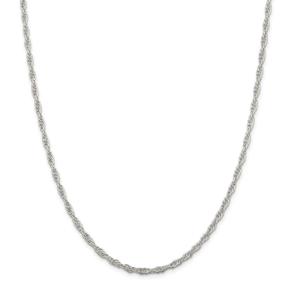 Silver Polished 2.75-mm Loose Rope Chain