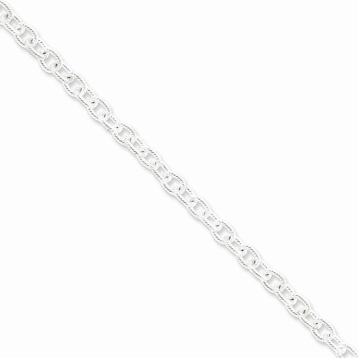 Silver Polished 6.25-mm Fancy Rolo Chain