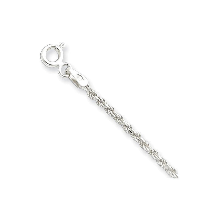 Silver Polished D.C 1.70-mm Solid Rope Chain